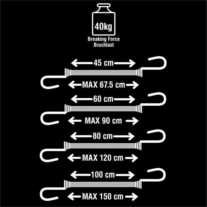 Image du produit Master Lock Jeu de câbles de tension en caoutchouc