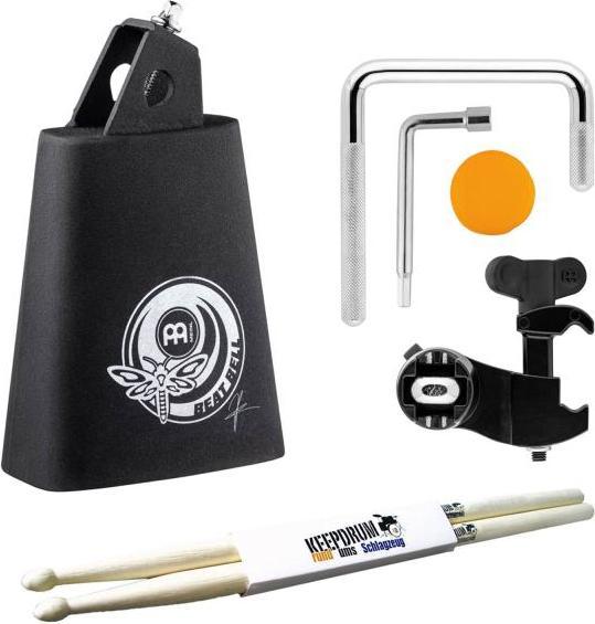 Actual product image Meinl Cowbell AN-BB 4.5 Zoll Anika Nilles Beat Bell mit Trommelstöcken (Percussion)