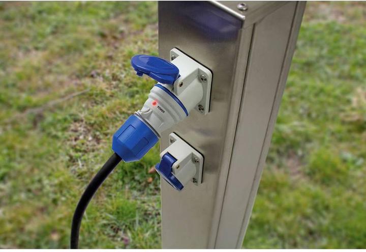Actual product image As - Schwabe Camping CEE adapter cable with voltage indicator (1.50 m, CEE 7/3)