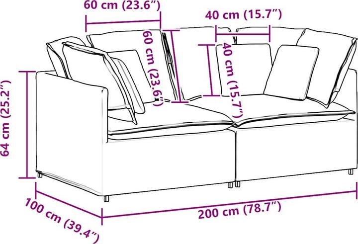 Image du produit vidaXL Ranita (Canapé d'angle)