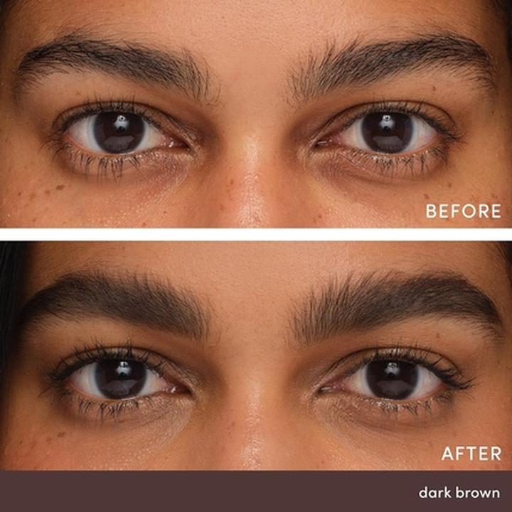 Actual product image Jane Iredale PureBrow Shaping Pencil Retractable Pencil with Spoolie Expertly Outlines Shapes Fills (Dark Brown)