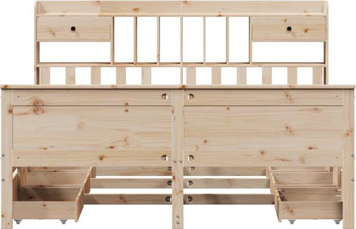 Produktbild vidaXL Bett mit Regal (180 x 200 cm)