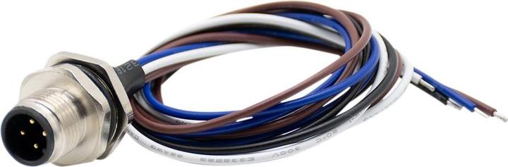 Produktbild RND Electronics Runder Sensorsteckverbinder Stecker 4 Pole Gerade Gelötet Panelmontage