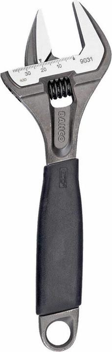 Actual product image Bahco ERGO 38 mm open-end spanner with extra-large opening width, central nut and rubber handle, phospha (38 mm)