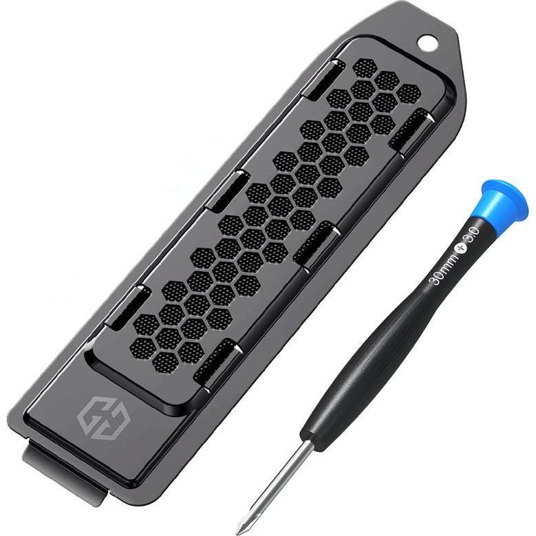 Graugear Raffreddatore con coperchio per PS5 M.2 colore nero, Raffreddamento ad acqua per memorie