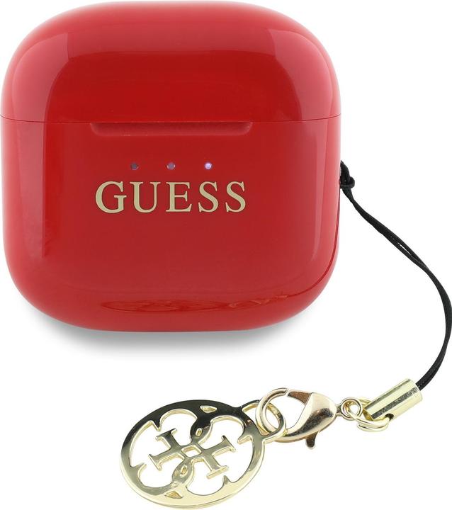 Image du produit Guess Glossy Effect Imprimé Logo Classic & Charm TWS casque - rouge (4 h, Sans fil)
