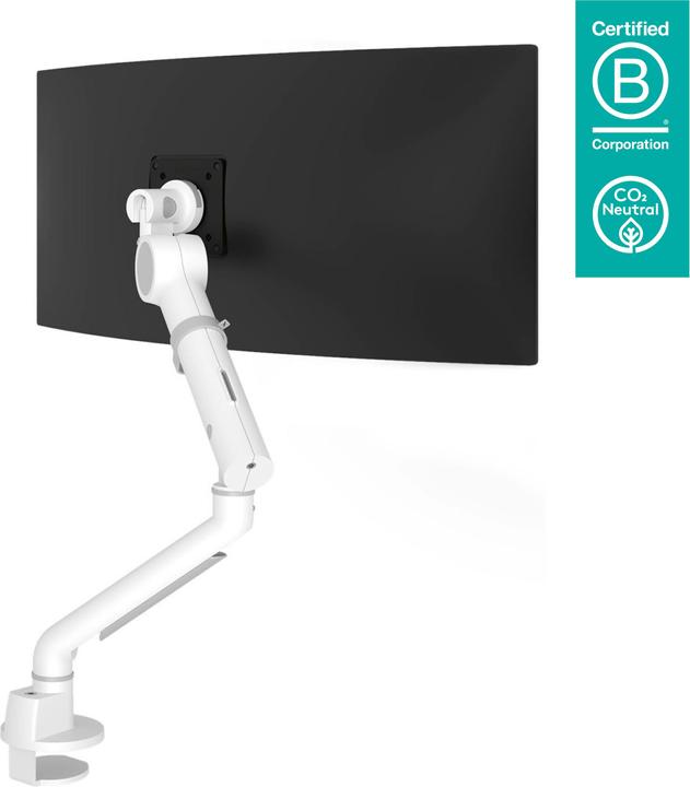 Dataflex Viewgo pro HD monitor mount with swivel arm (48.820), white (Table)