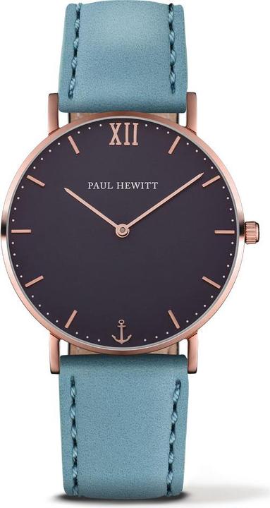 Produktbild Paul Hewitt Sailor Line Blue Lagoon Rose Gold Leather Niagara (Analoguhr, 39 mm)