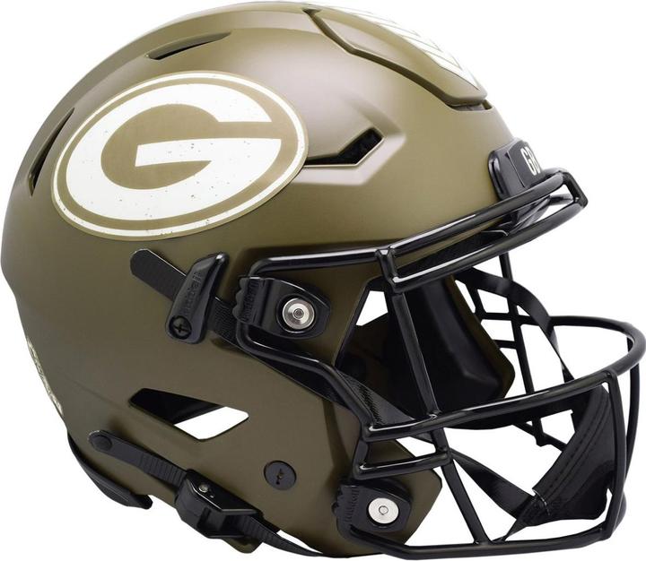Actual product image Riddell Authentic Speedflex Helmet Salute Green Bay Packers