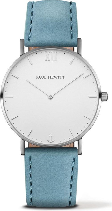 Image du produit Paul Hewitt Sailor Line Blanc Sable Argent Cuir Niagara (Montre analogique, 39 mm)