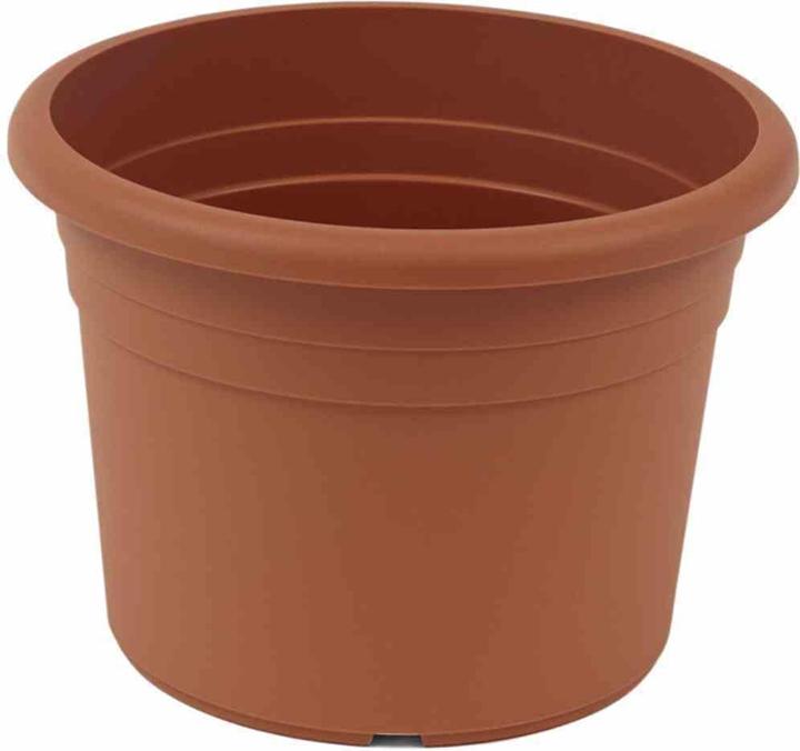 Siena Garden Basic planter, round, Ø 18x12.7 cm, made of matt plastic in terra (180 cm)
