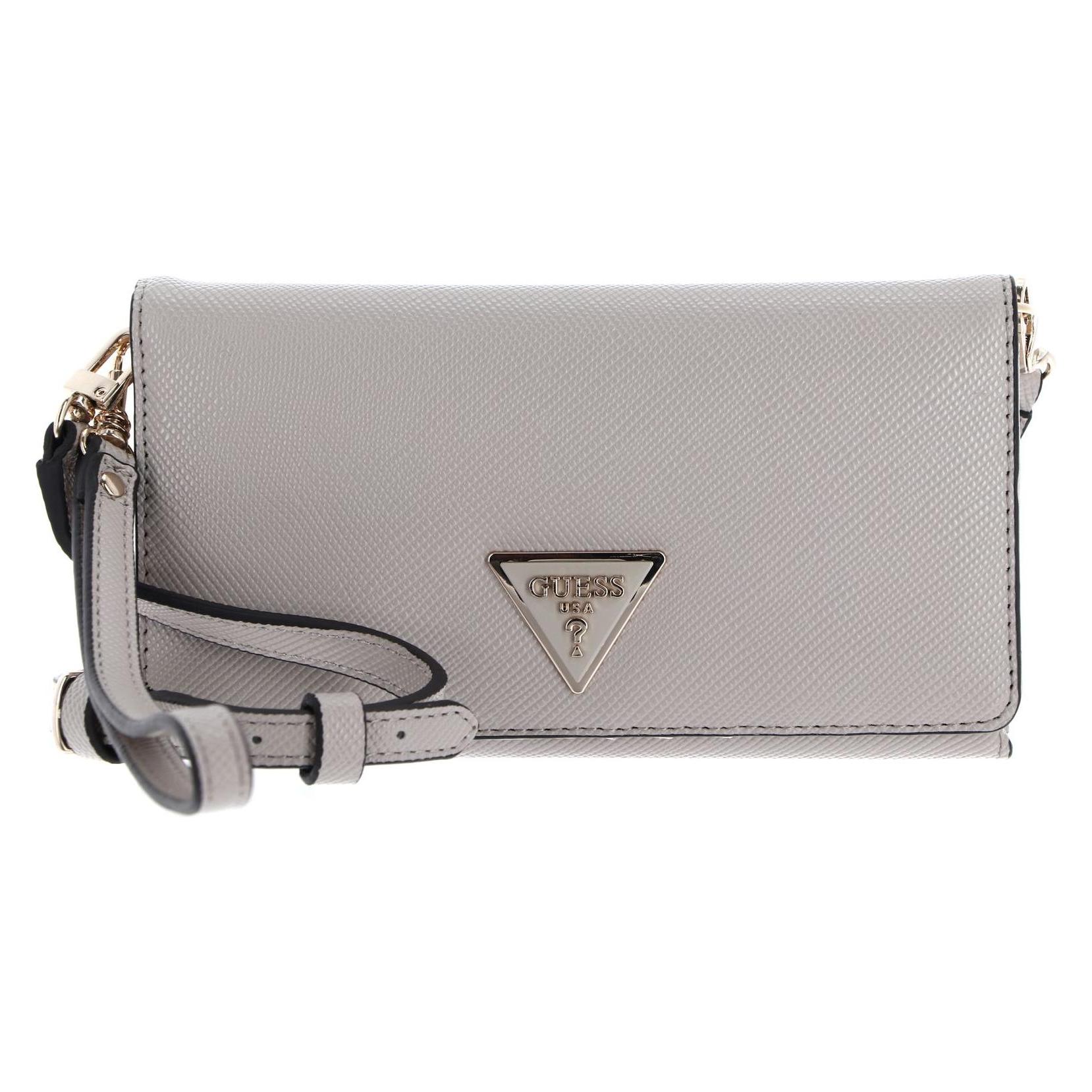 Guess, Damen, Portemonnaie, Laurel Slg Crossbody Flap Wrist, Braun