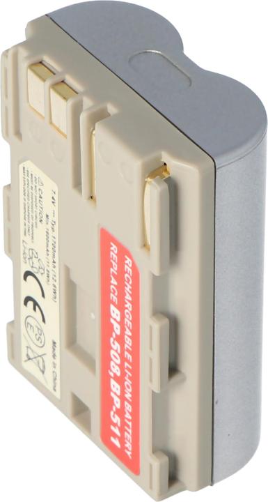 Actual product image AccuCell Battery Canon BP-511 Battery BP-508, BP-512 (Rechargeable battery)