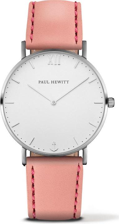 Image du produit Paul Hewitt Sailor Line Blanc Sable Argent Cuir Aurora (Montre analogique, 38 mm)