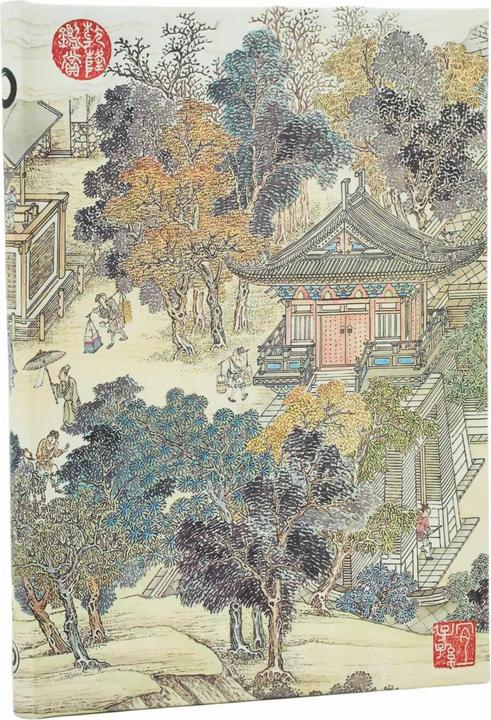 Image du produit Paperblanks Carnets à couverture rigide - L’Âge d’Or de la Prospérité - Midi - Ligné (18 x 12 cm, À rayures, Couverture rigide)