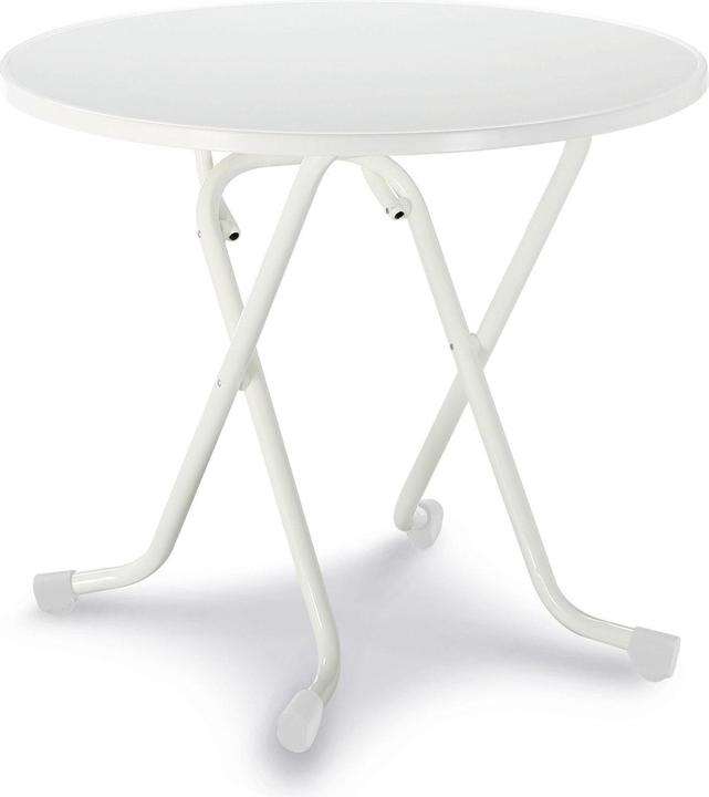 Best Klapptisch Ø 80 H 70 cm weiss (80 cm)