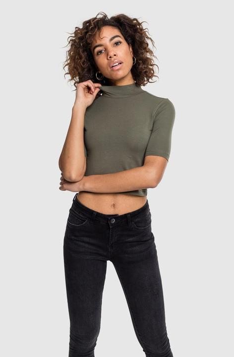 Produktbild Urban Classics Ladies Cropped Turtleneck Tee (L)