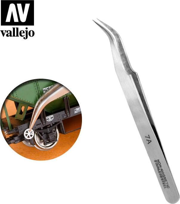 Productafbeelding Vallejo Extra fijn gebogen pincet (T12004)