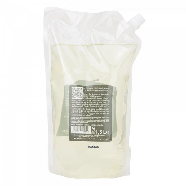 Produktbild Jean & Len Rosemary und Ginger (Flüssigseife, Handseife Nachfüllpackung, 1500 ml)