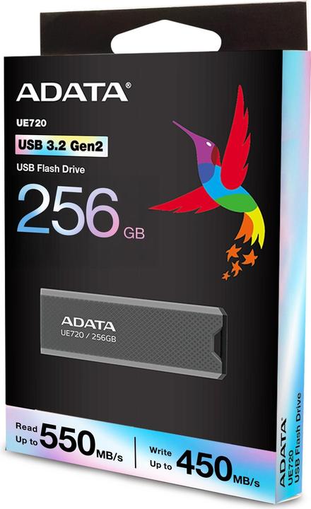Productafbeelding Adata USB 256GB UE720 3.2 Gen2 Grey (256 GB, USB-A, USB-C)