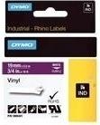 Produktbild Dymo Rhino 19mm weiß auf purpur Vinyl