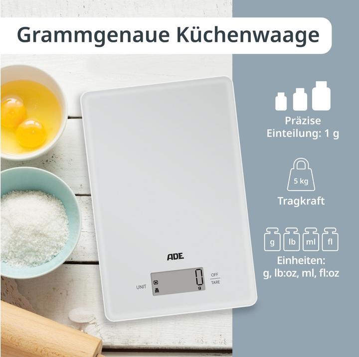 Produktbild ADE Küchenwaage Julia Hellgrau