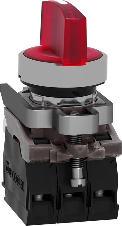Actual product image Schneider Electric Ill Selector switch 3P Red 1NO/1NC 24V