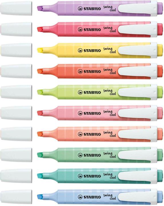 Produktbild STABILO swing cool Pastel Textmarker (Pastellfarben, 4 mm, 8 x)