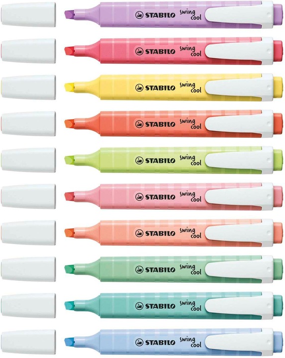 Produktbild STABILO swing cool Pastel Textmarker (Pastellfarben, 4 mm, 8 x)