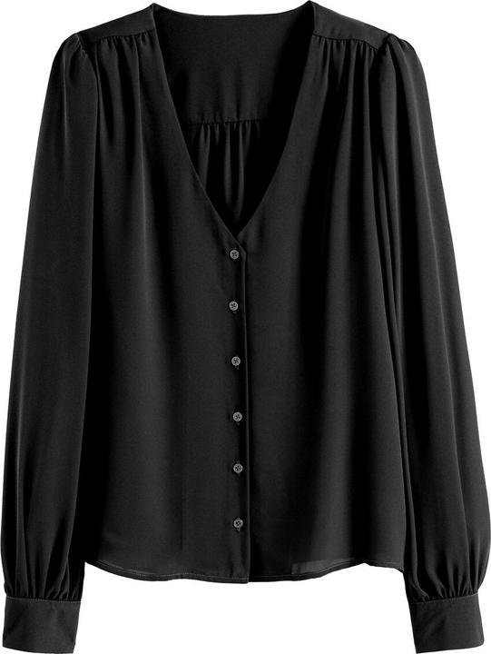 Produktbild La Redoute Collections Langärmelige Bluse mit V-Ausschnitt (34)
