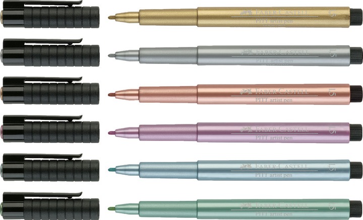 Produktbild Faber-Castell Pitt Artist Pen Metallic (Blau, 1 x)