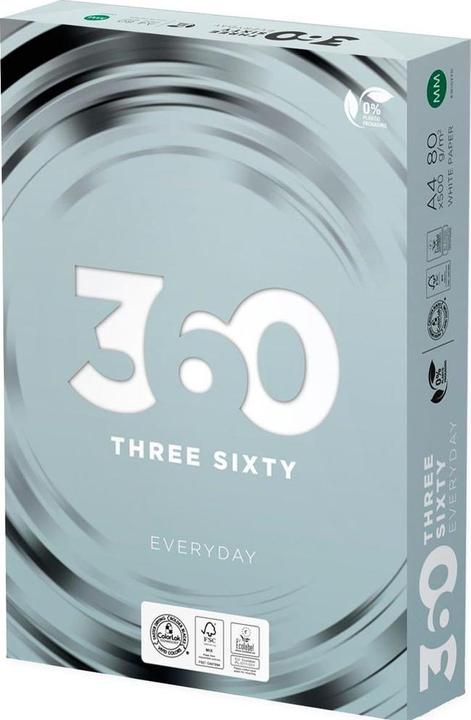 Produktbild 360 Everyday Kopierpapier Everyday A4, Weiss, 80 g/m², 1 Palette (80 g/m², 500 x, A4)