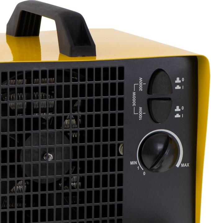 Actual product image Adler AD 7740 electric space heater Indoor Yellow Fan electric space heater (3000 W)