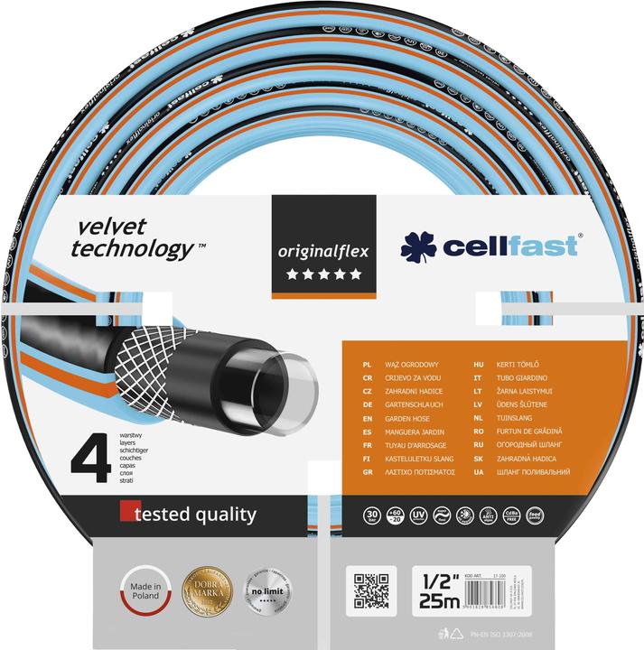 Actual product image Cellfast Garden hose cart DISCOVER incl. 30 m + 1.5 m 4-layer hose (30 m)