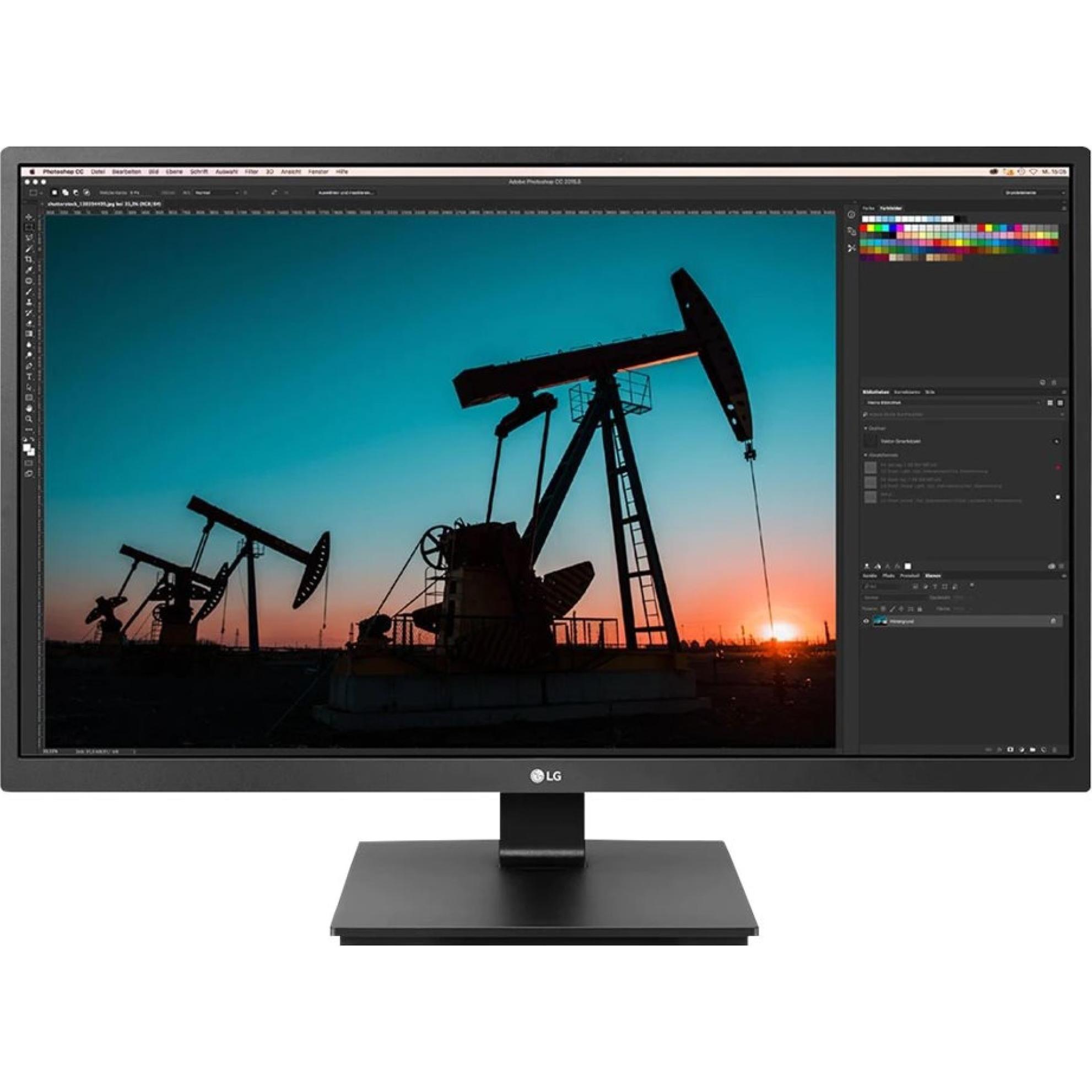 LG 27BN55UP-B (3840 x 2160 Pixel, 27"), Monitor, Schwarz