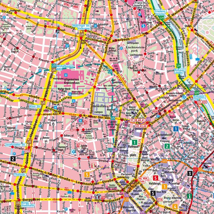 Actual product image Vienna, City Map 1:15,000, freytag & berndt