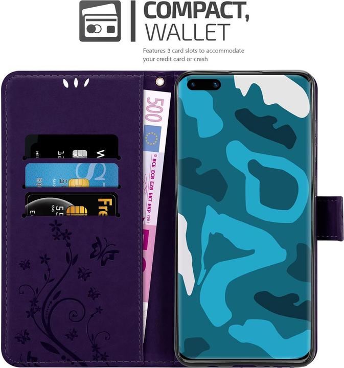 Produktbild Cadorabo Flower Book Cover (Huawei P40 Pro)