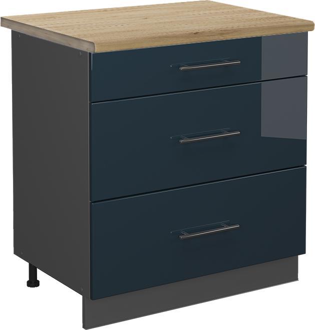 Anthrazit, Blau, Dunkelblau hochglanz, Goldkraft Eiche