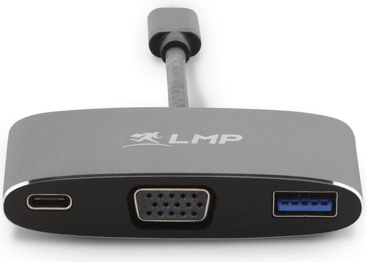 Produktbild LMP USB-C 3.1 zu VGA&USB3.0 Adapter (USB 3.0, USB Typ-C, VGA, 20 cm)