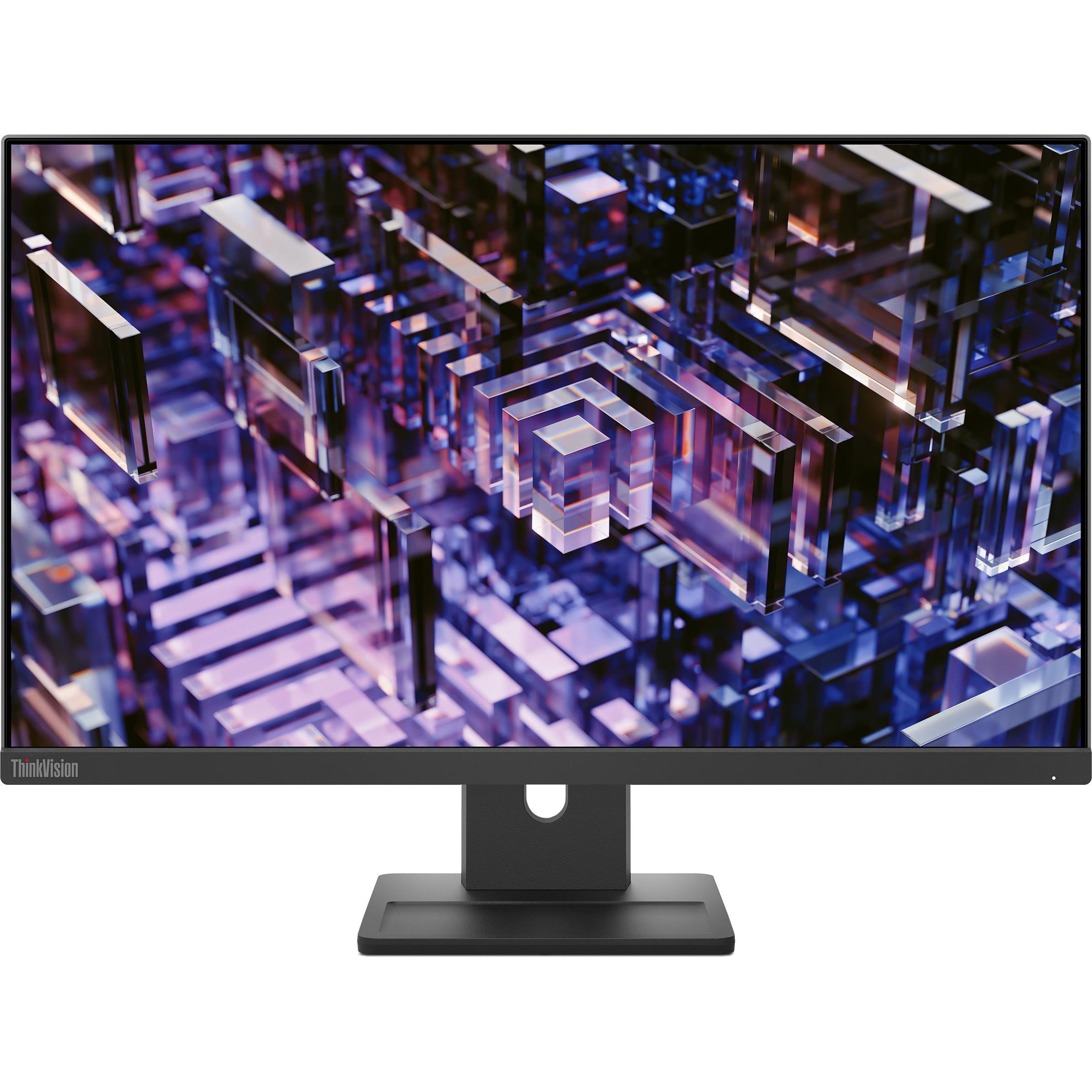Lenovo ThinkVision E24q-30 (2560 x 1440 Pixel, 24"), Monitor, Schwarz