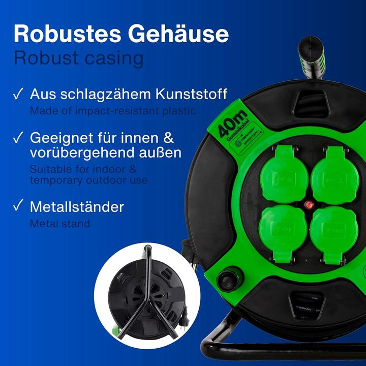 Actual product image REV Cable drum KU H05RR, 4-fold 40 m (40 m, 1.50 mm²)