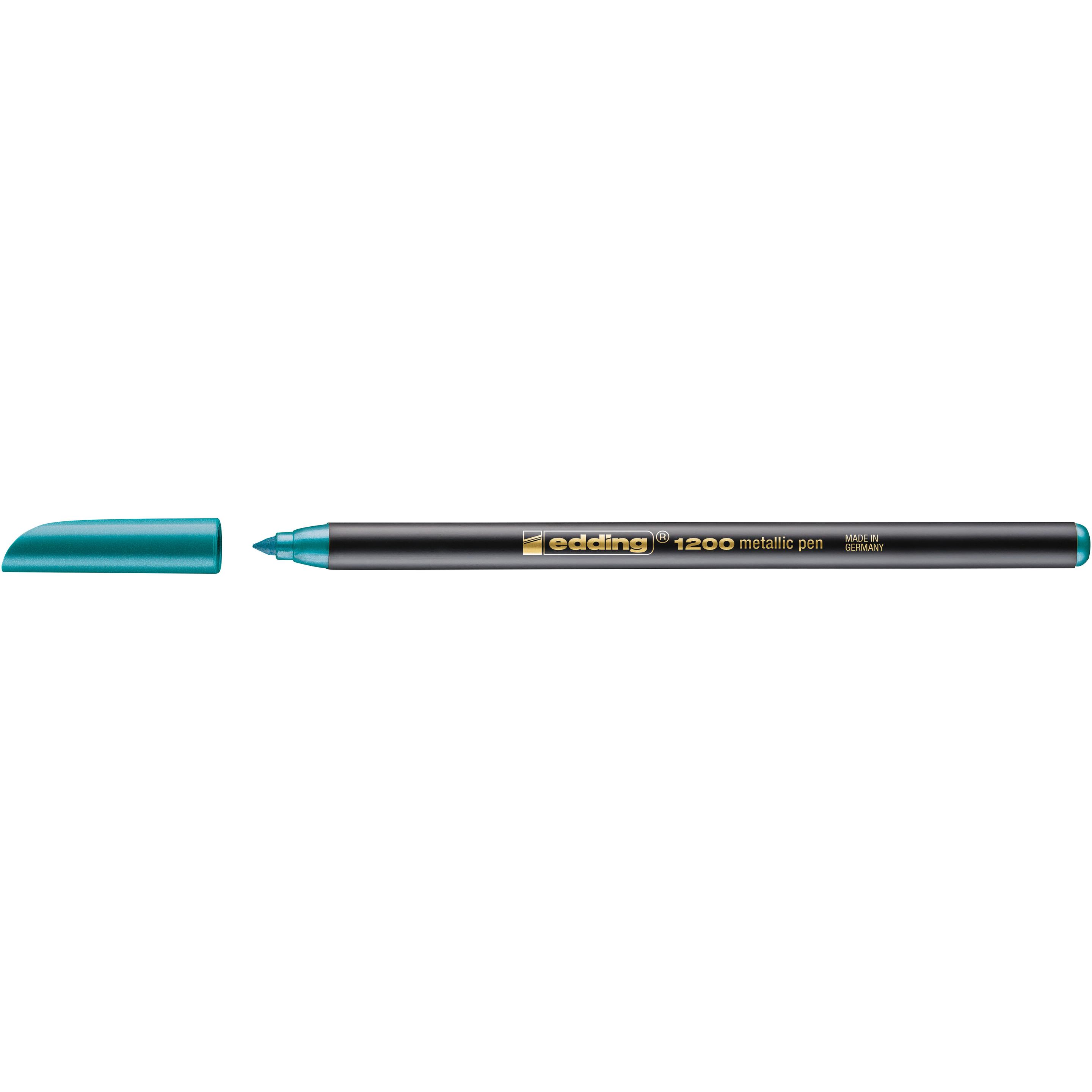 10x Edding, Malstifte, Fasermaler Metallic Colour Pen (Petrol, 1 x)
