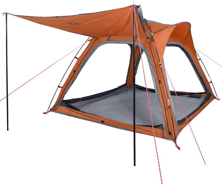 Produktbild vidaXL Campingzelt 4 Personen & Orange 185T Taft (Kuppelzelt, 5.90 kg, 4 Personen)