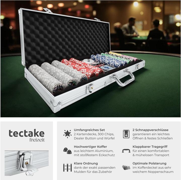 Actual product image tectake poker set