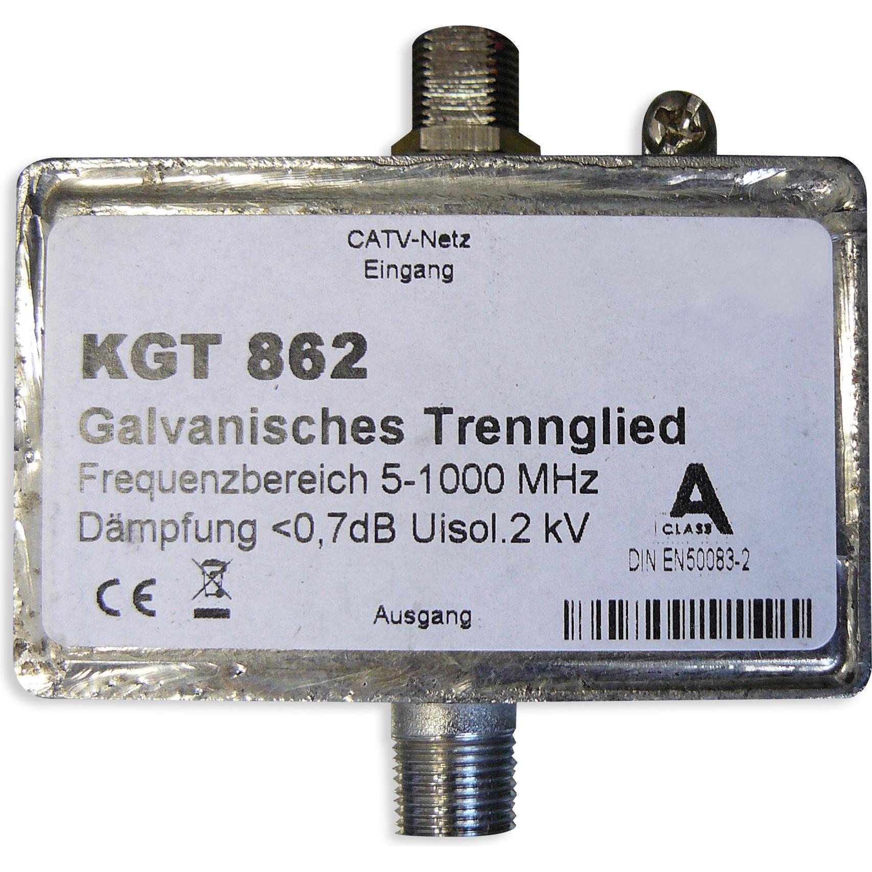 Thumbnail - Preisner Televes Galvanisches Trennglied für BK-Anlagen KGT 862 (Diverse), TV Zubehör, Silber