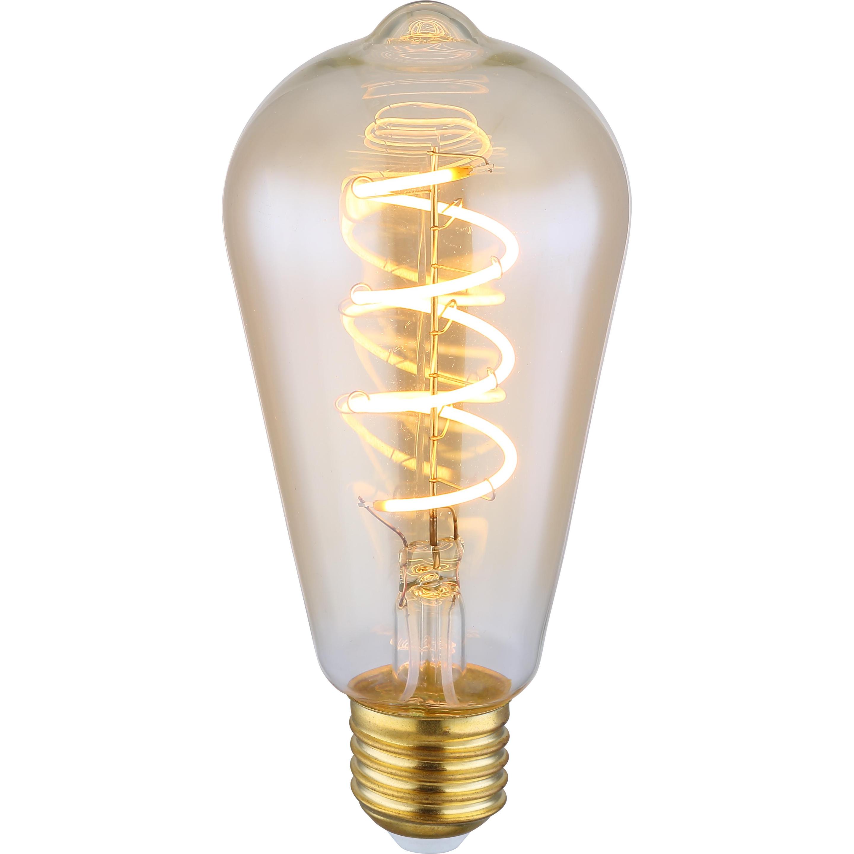 Globo, Lampadina, Lampadina LED in ottone 1xE27 LED Duban (E27, 200 lm, 1 x)