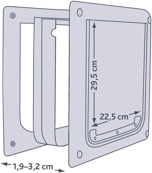 Actual product image Trixie 2-Wege Freilauftür (Manual cat flap)