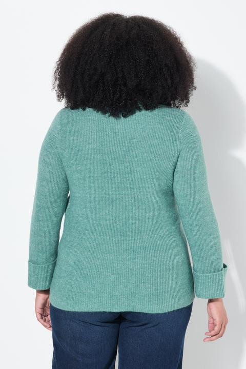 Produktbild Ulla Popken Pullover, Rollkragen, Reissverschluss, Langarm (54)