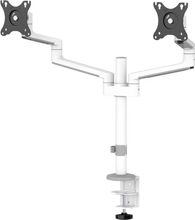 Actual product image Neomounts Table mount dual 100x100 -8kg 17-27"/h?v/incline/pivot/clamp/white? (Table, 27.01")