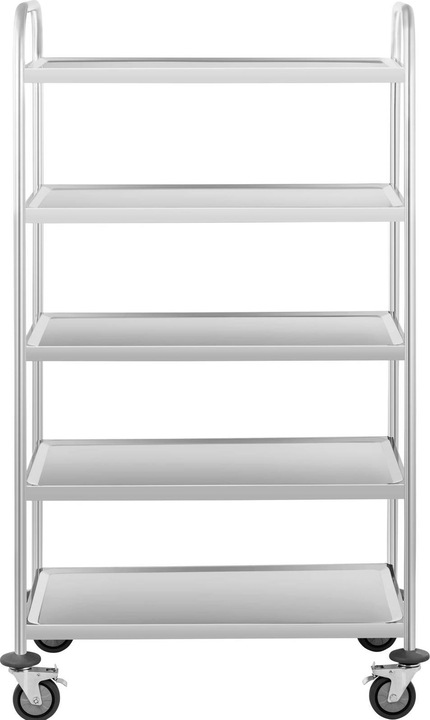 Immagine prodotto Royal Catering Carrello portavivande in acciaio inox - 5 ripiani - Fino a 250 kg